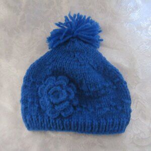 Baby Hand Made Crochet Hat with Flower